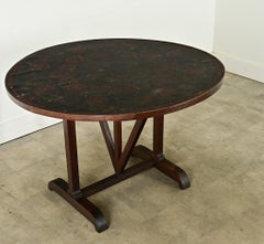 Mesa francesa de nogal del siglo XIX para catadores de vino