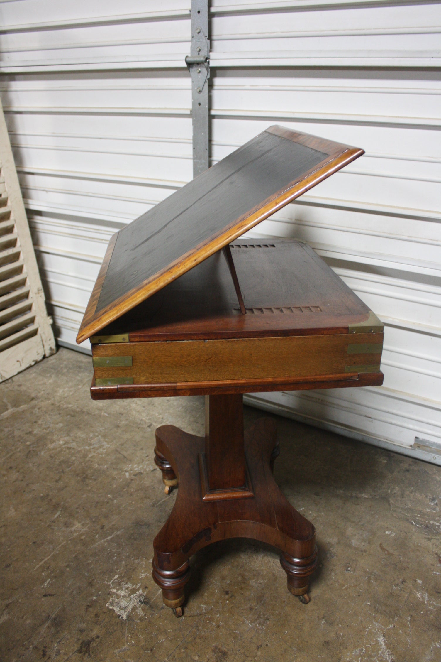 Marquetry French 19th Century Watercolorist Table For Sale