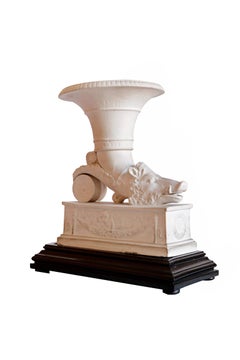 French 19th Century White Biscuit Porcelain Cornucopia