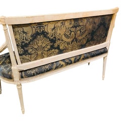 French 19th Century White Settee Sofa