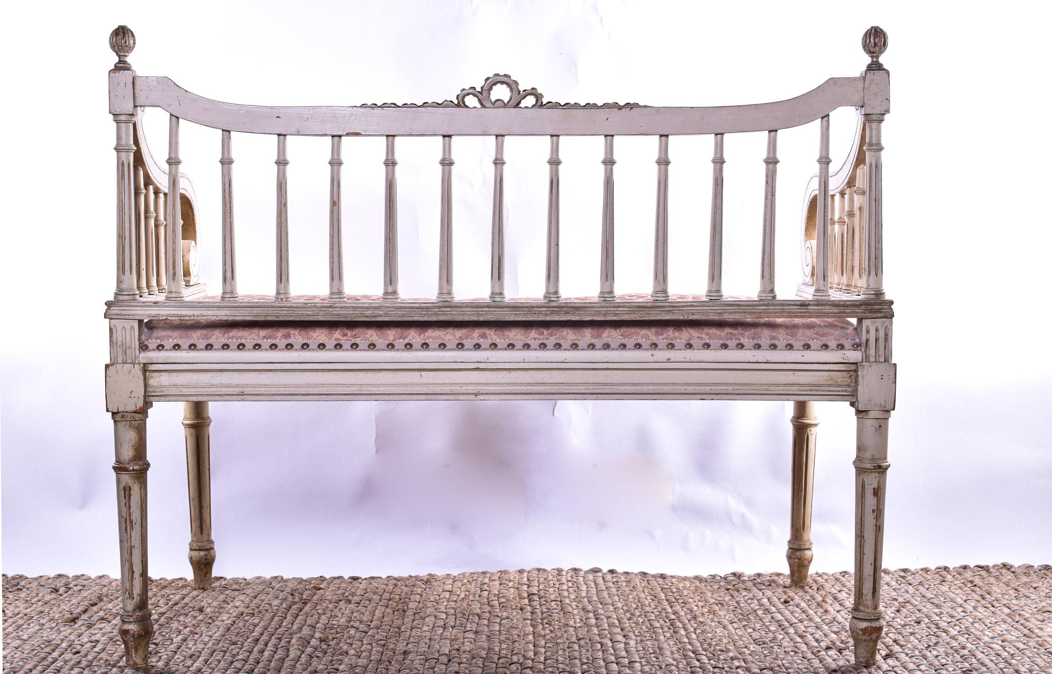 French 19th Century Window Seat 1