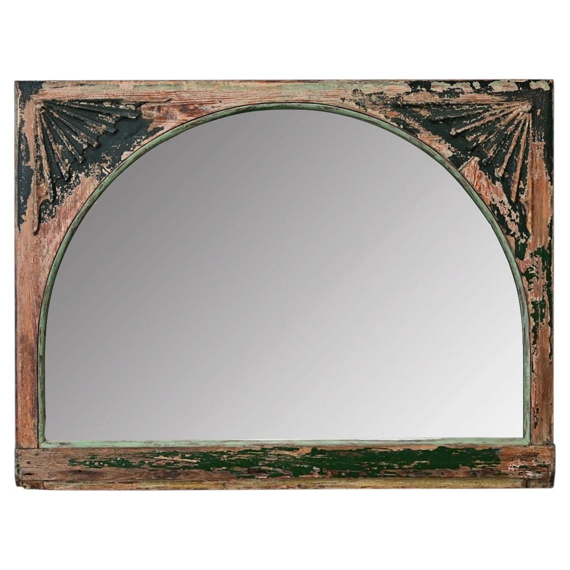 French 19th Century Window Transom Mirror For Sale