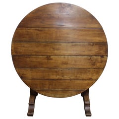 French 19th Century Wine Table or Tilt-Top Table