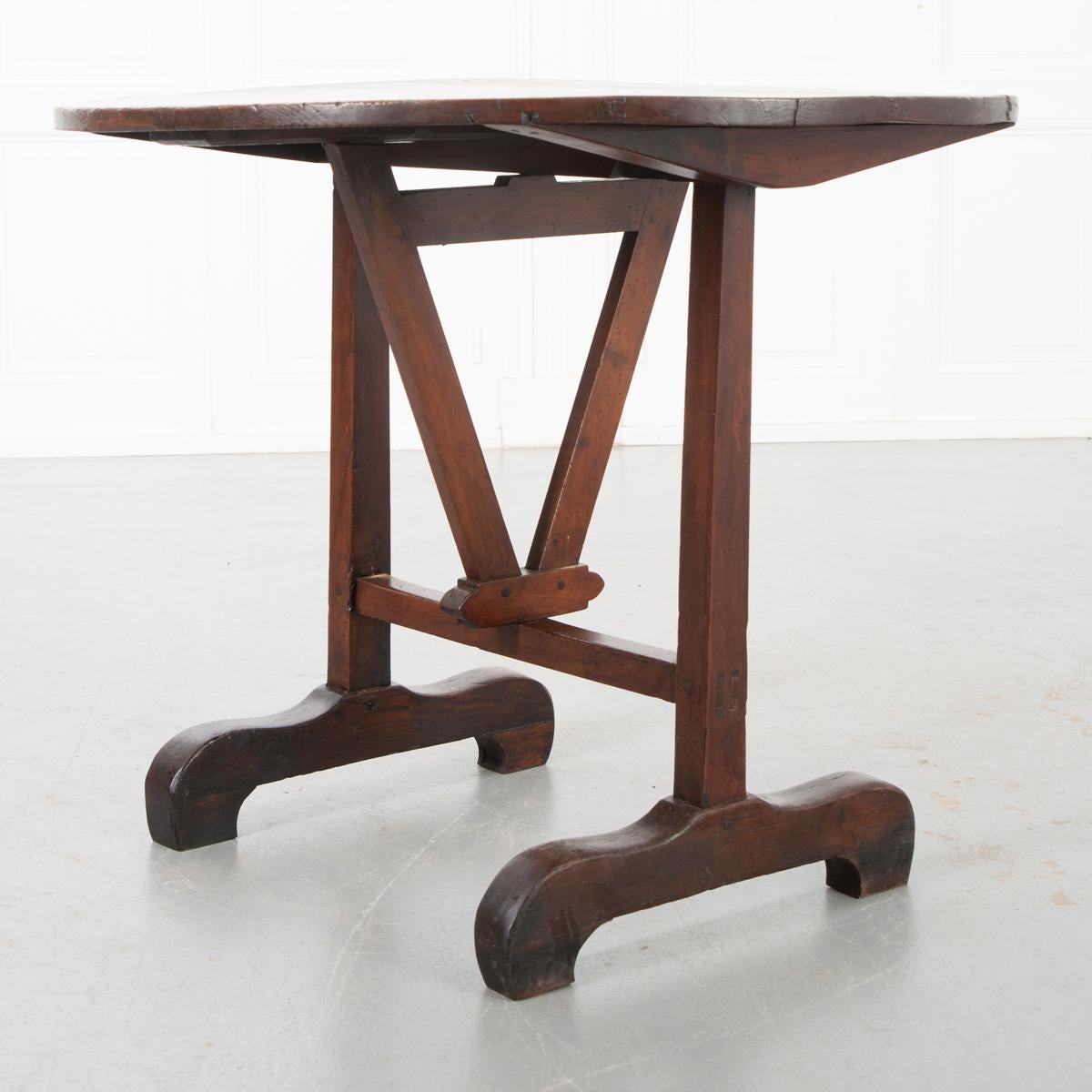 French 19th Century Wine Tasters Vendange Table In Good Condition In Baton Rouge, LA