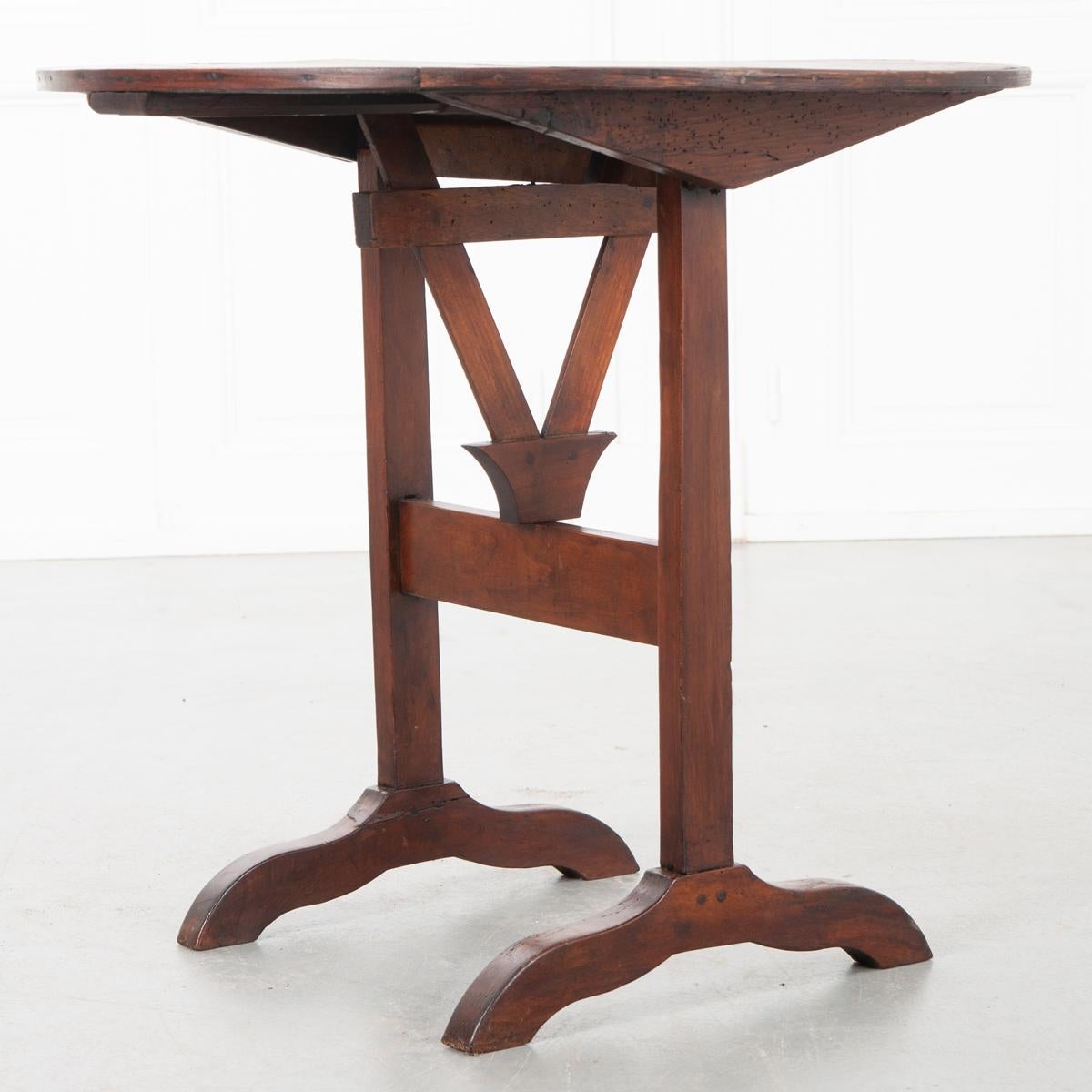French 19th Century Wine Tasters Vendange Table In Good Condition In Baton Rouge, LA
