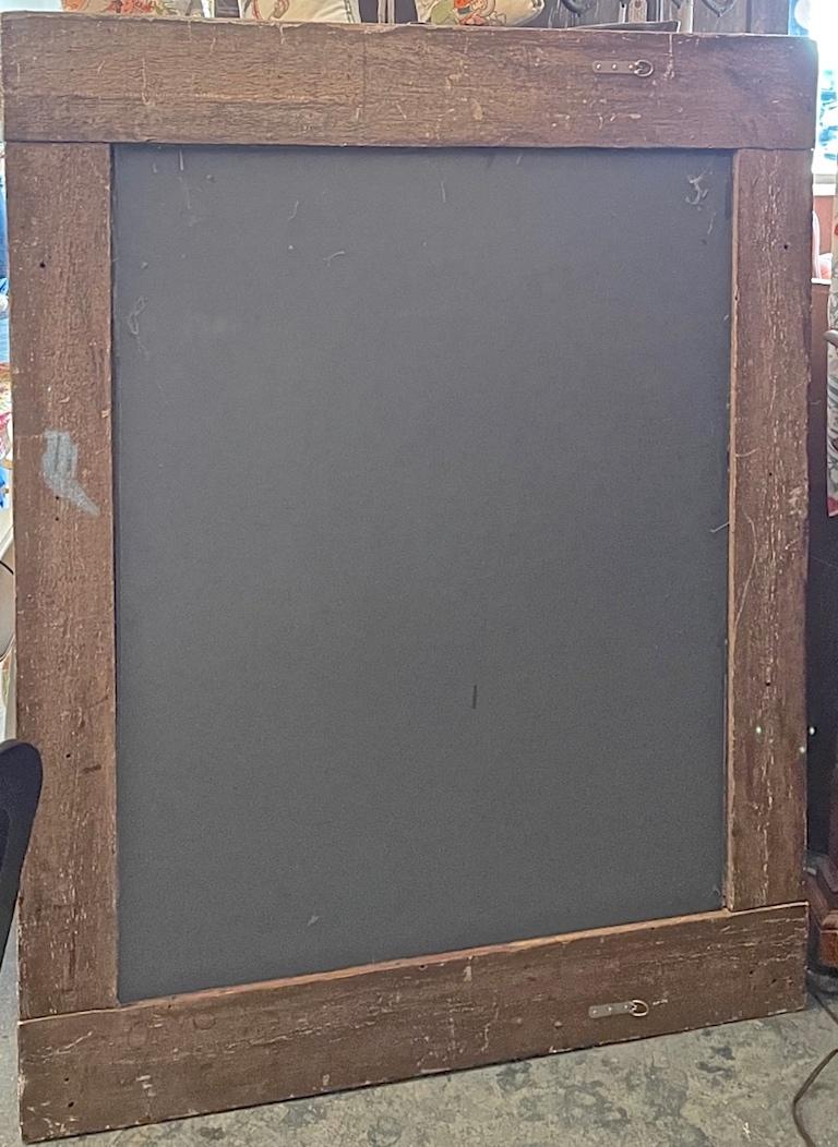French 19th Century Wood Framed Mirror With Original Glass and Carved Rose Swag For Sale 10