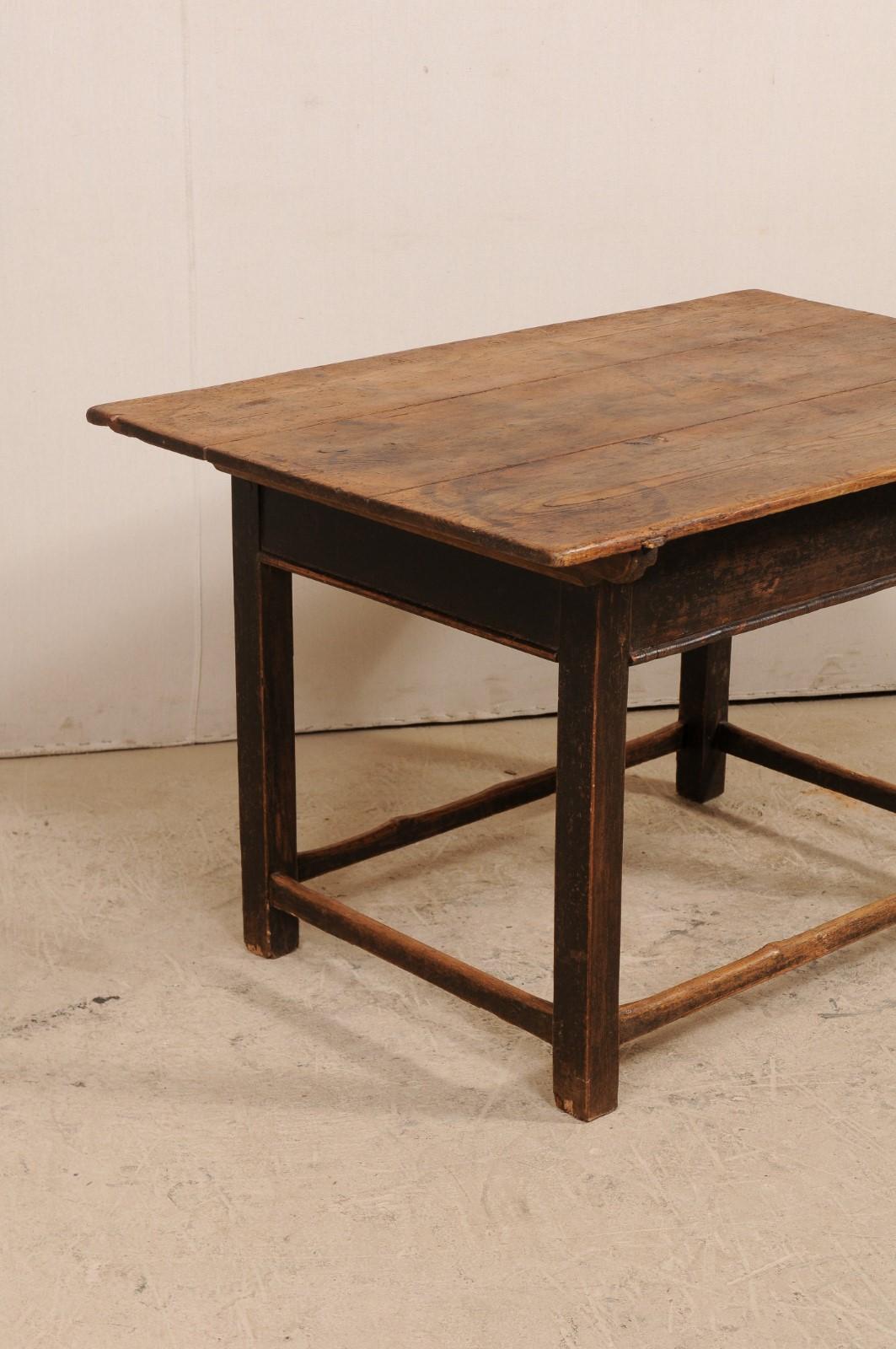 French 19th Century Wood Occasional Table with Rustic Finish 3