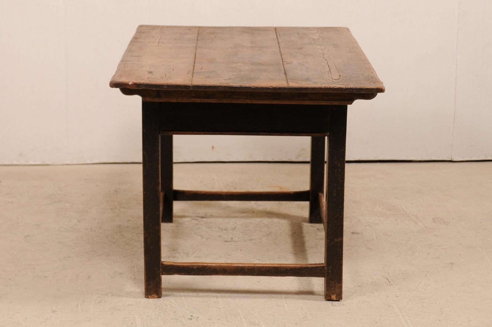French 19th Century Wood Occasional Table with Rustic Finish 1