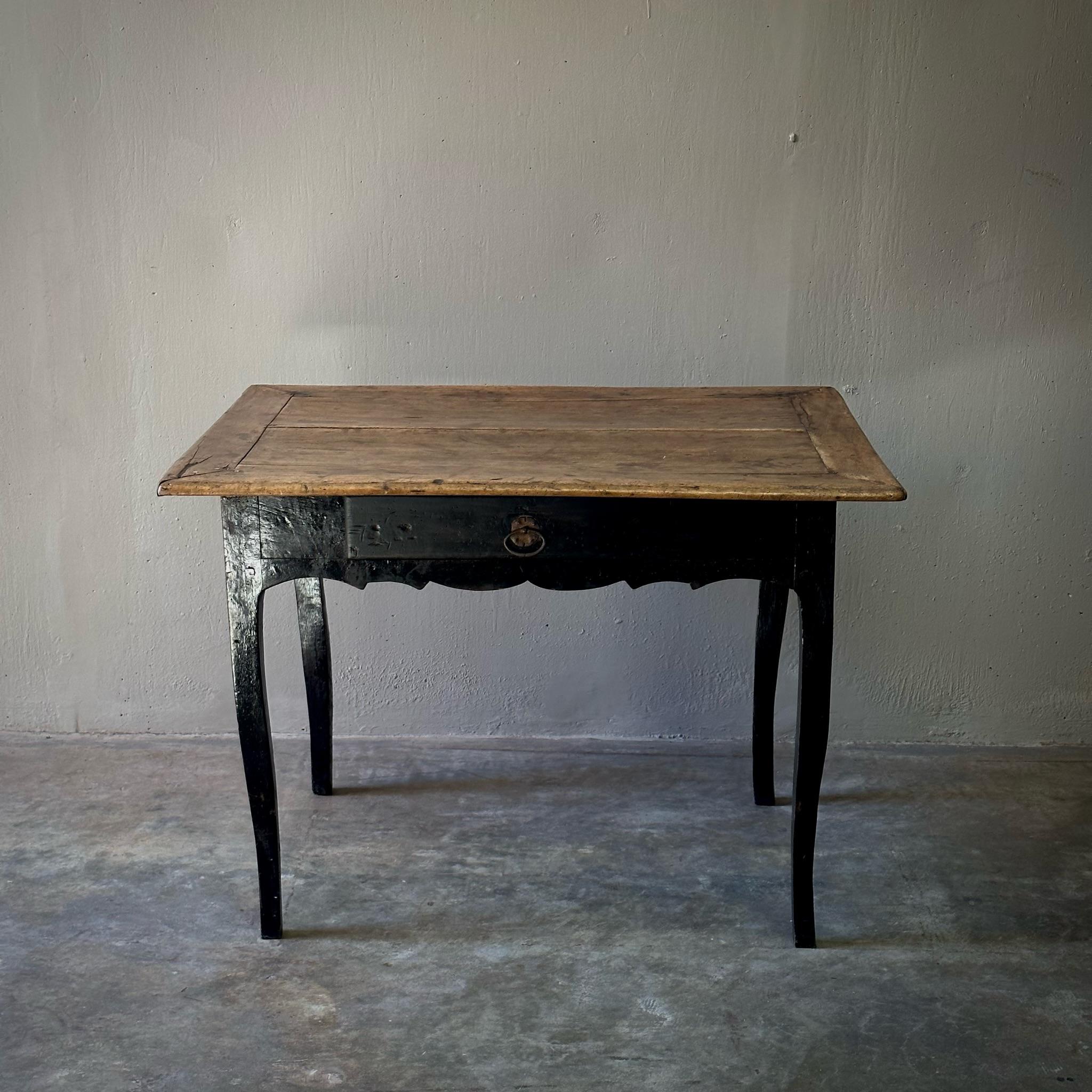 French 19th Century Wood Side Table 1