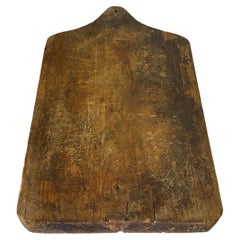 French 19th Century, Wooden Chopping or Cutting Board, Old Patina, Brown Color