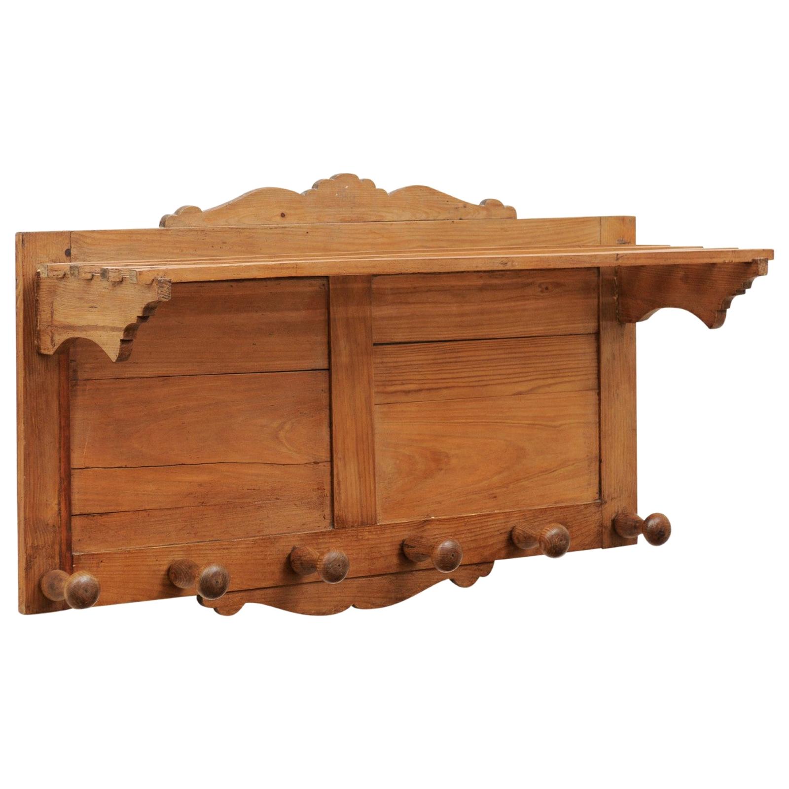 19th Century French Wooden Coat Hanger Stockman, Paris For Sale at 1stDibs