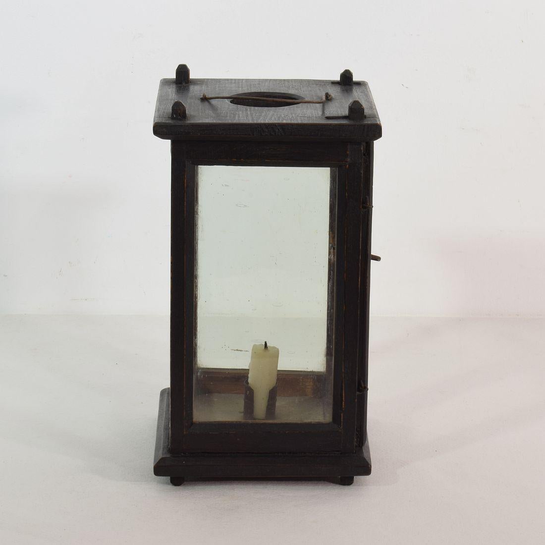 French 19th Century Wooden Lantern 3