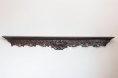 French 19th Century Wooden Rack with Carved Ribbon-Tied Quiver and Arrows