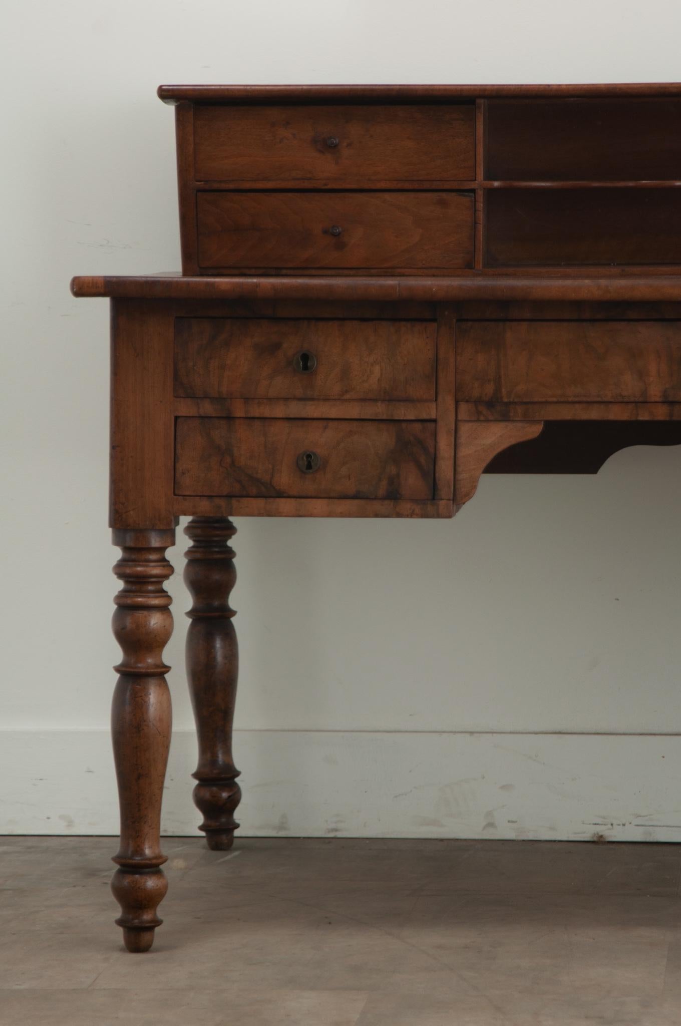 Hand-Carved French 19th Century Writing Desk For Sale