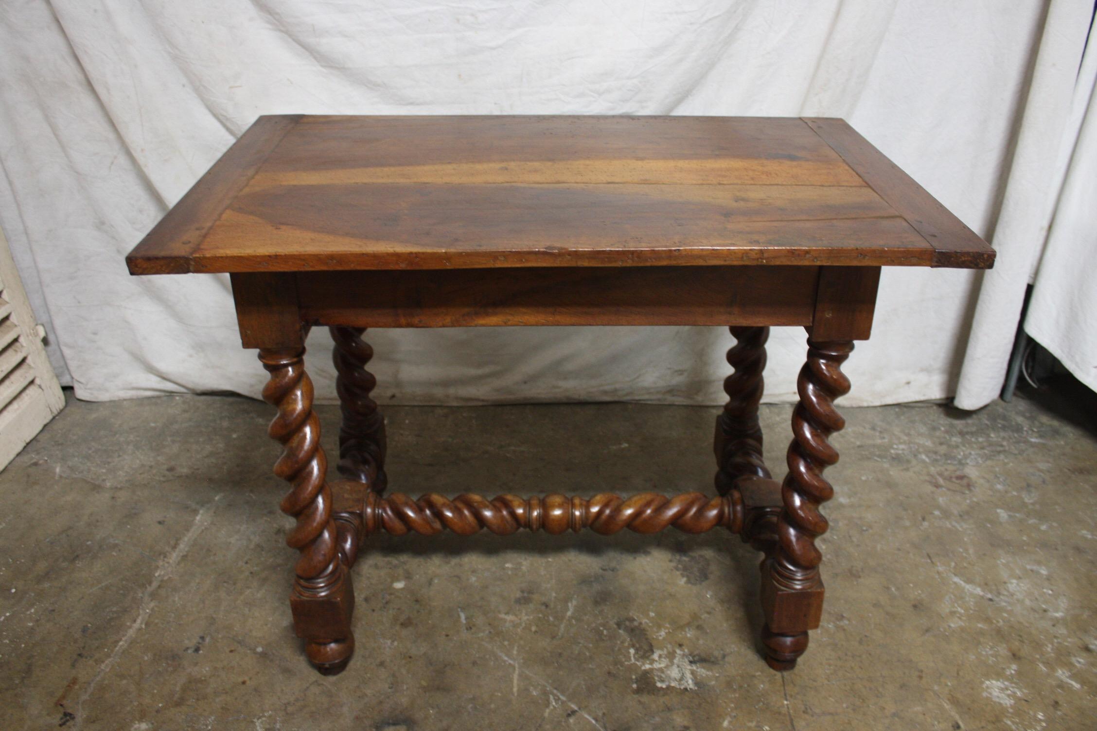 Walnut French 19th Century Writing Table
