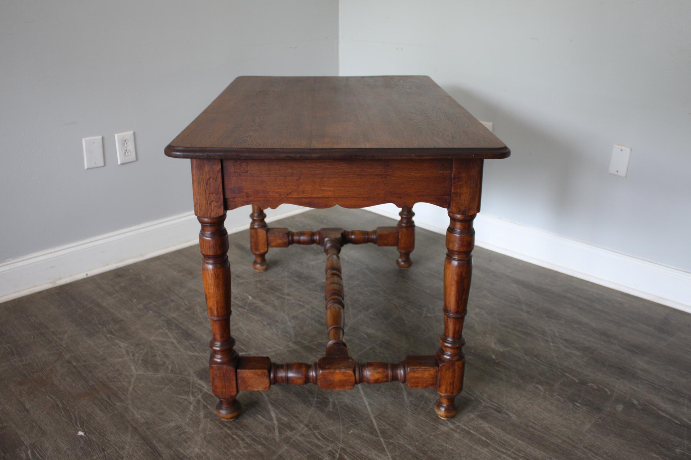 Oak French 19th Century Writing Table For Sale