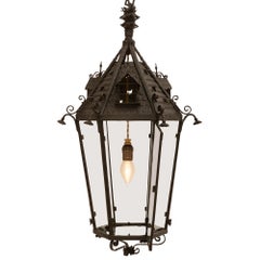 French 19th Century Wrought Iron Lantern