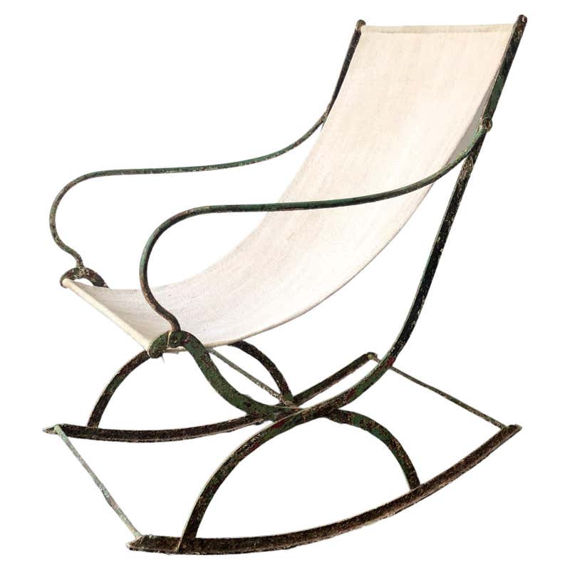 Pair of Rustic 19th Century Platform Rocking Chairs at 1stDibs ...