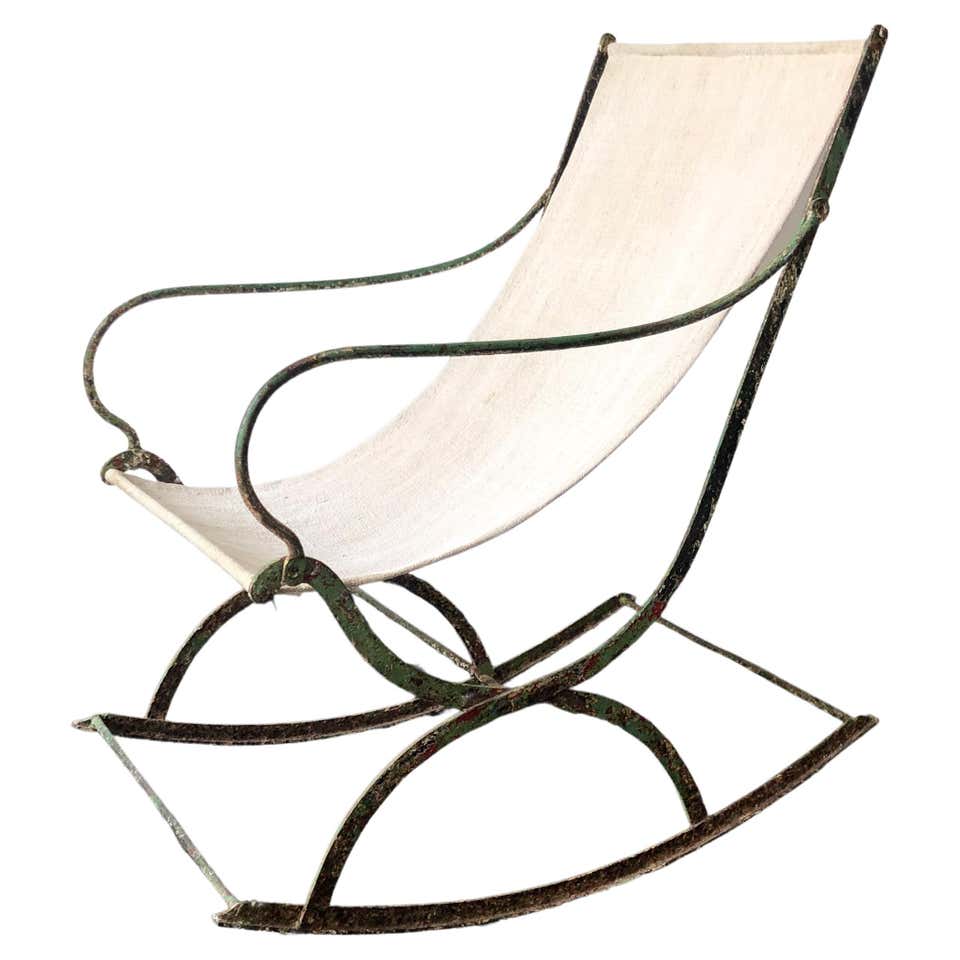 Pair of Rustic 19th Century Platform Rocking Chairs at 1stDibs ...