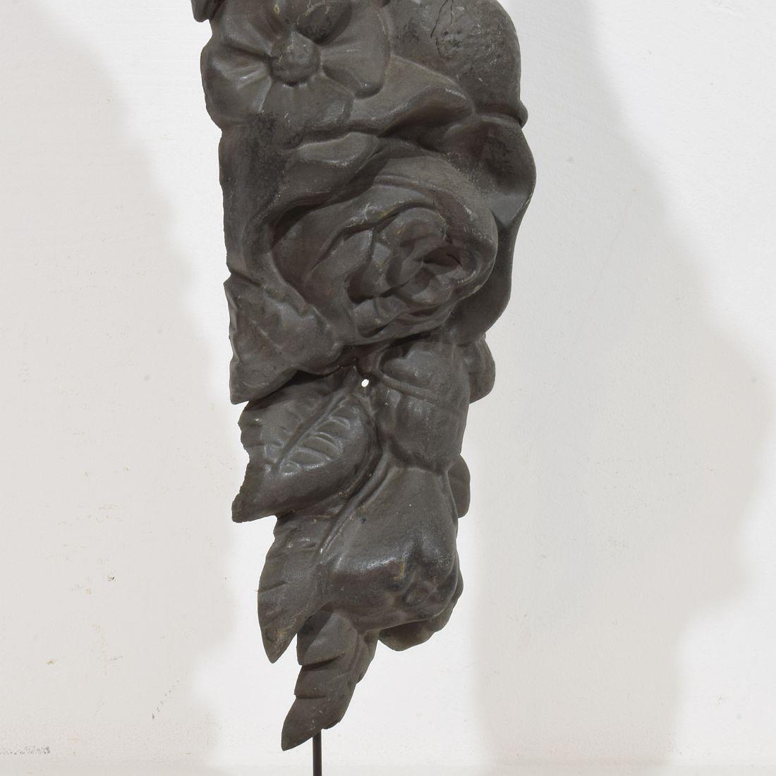 French 19th century Zinc Architectural Ornament For Sale 8