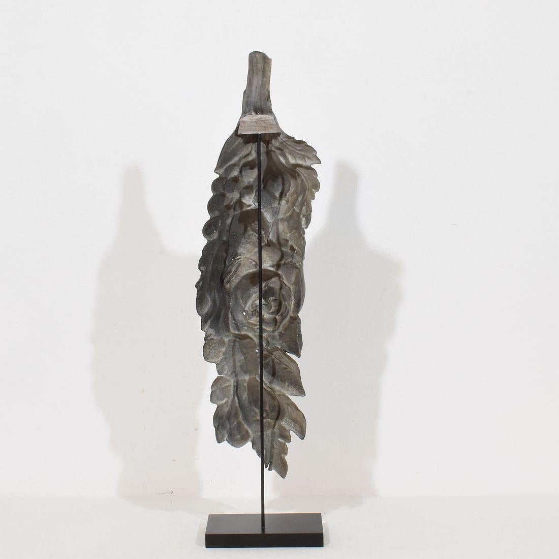French 19th century Zinc Architectural Ornament For Sale 1
