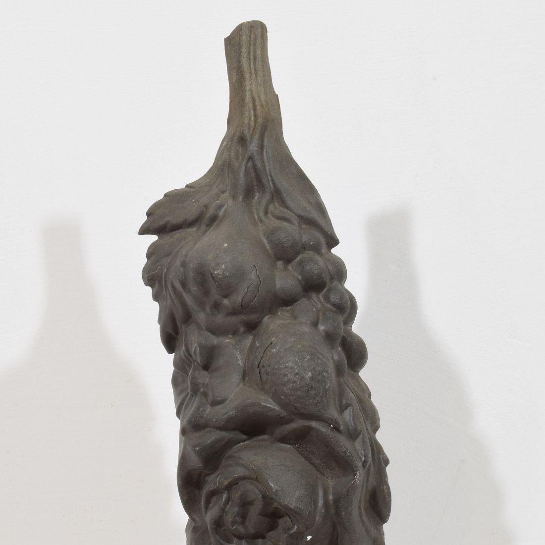 French 19th century Zinc Architectural Ornament For Sale 3