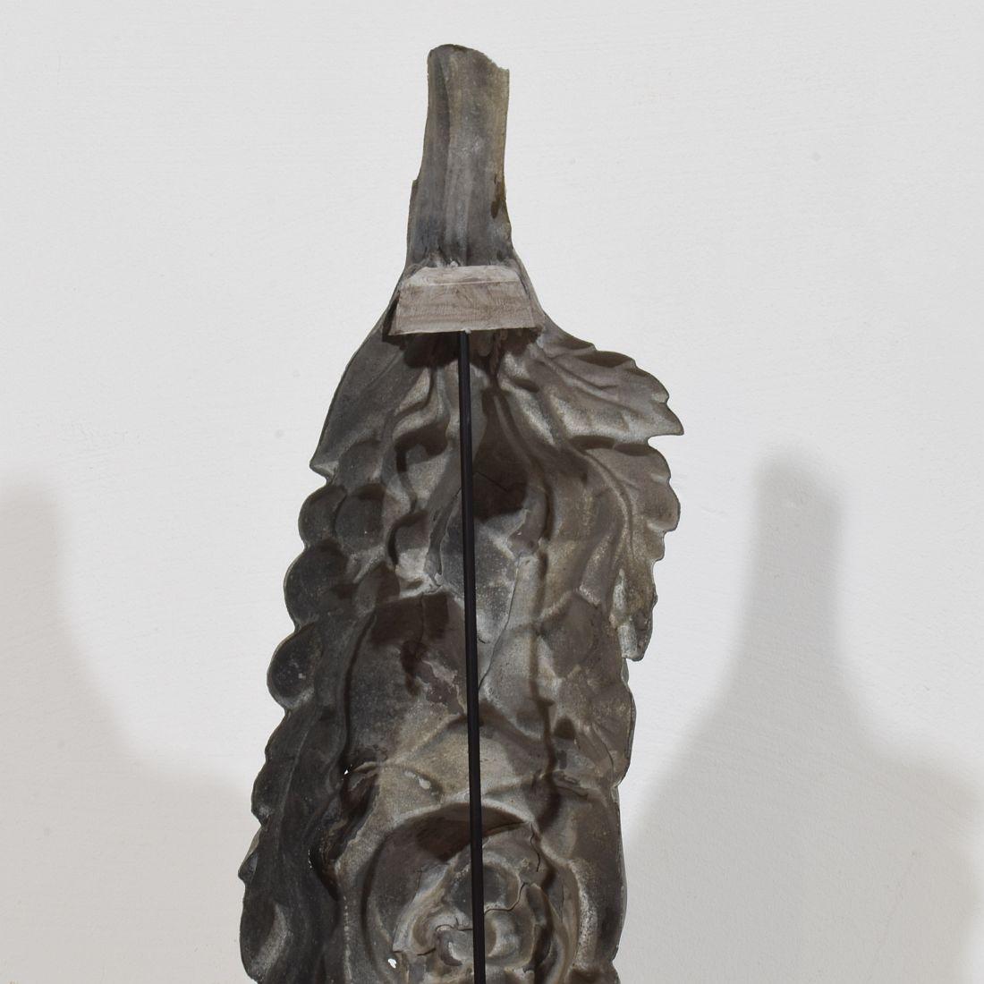 French 19th century Zinc Architectural Ornament For Sale 5
