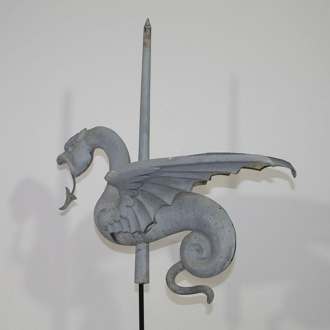 French 19th Century Zinc Dragon Weathervane 7