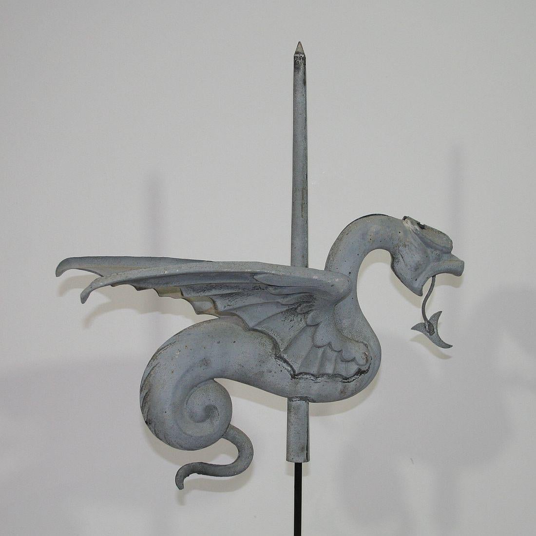 French 19th Century Zinc Dragon Weathervane 9