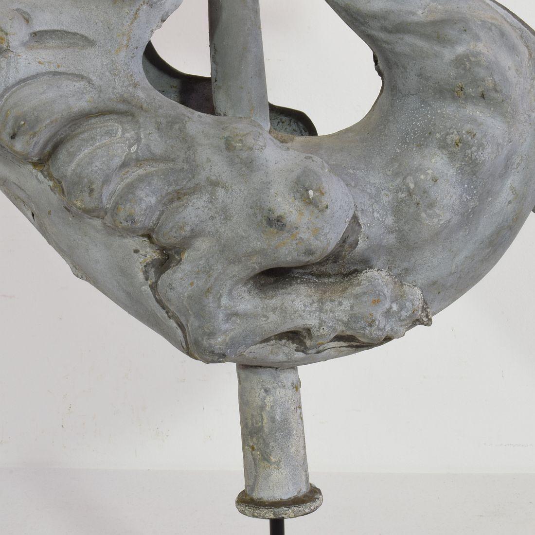 French 19th Century Zinc Dragon Weathervane 9