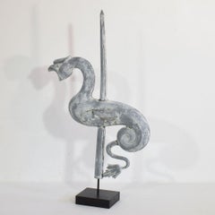 French 19th Century Zinc Dragon Weathervane