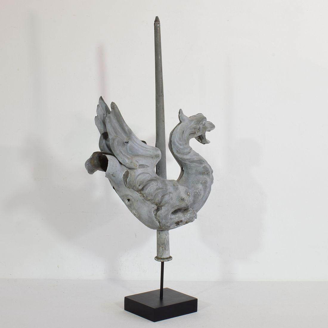 French 19th Century Zinc Dragon Weathervane 3