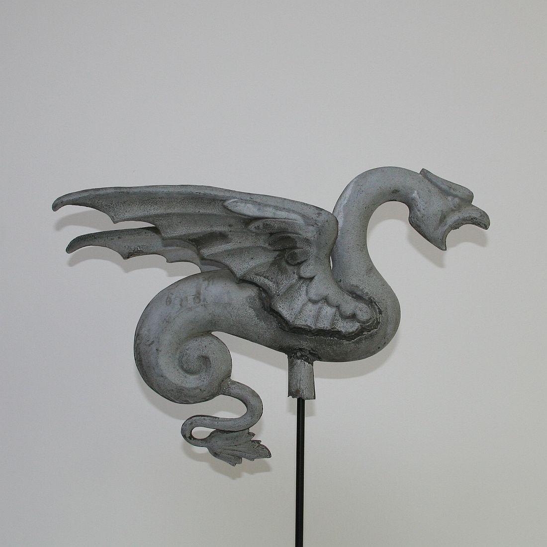 French 19th Century Zinc Dragon Weathervane 4