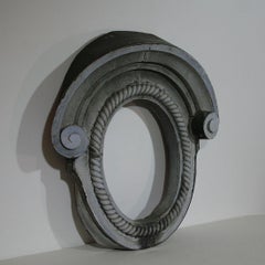 French 19th Century Zinc Oeil De Boeuf Window Frame