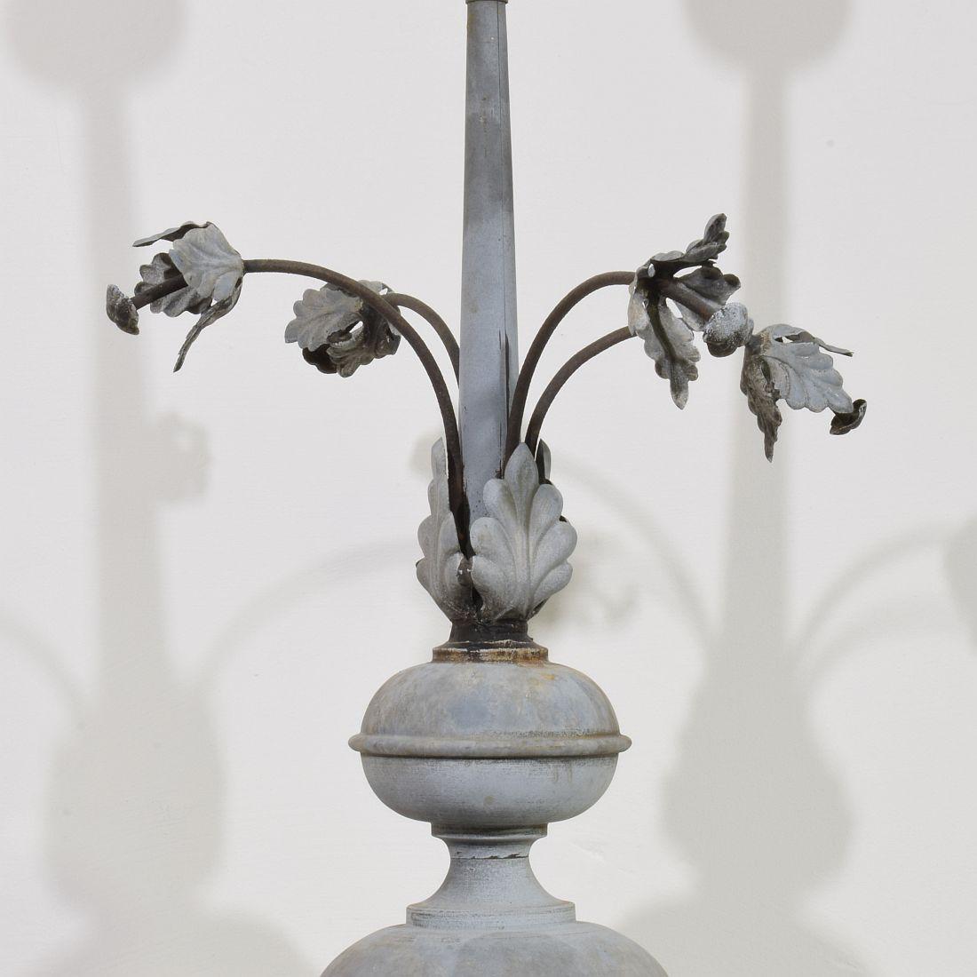 French 19th Century Zinc Roof Finial with a Dove 9