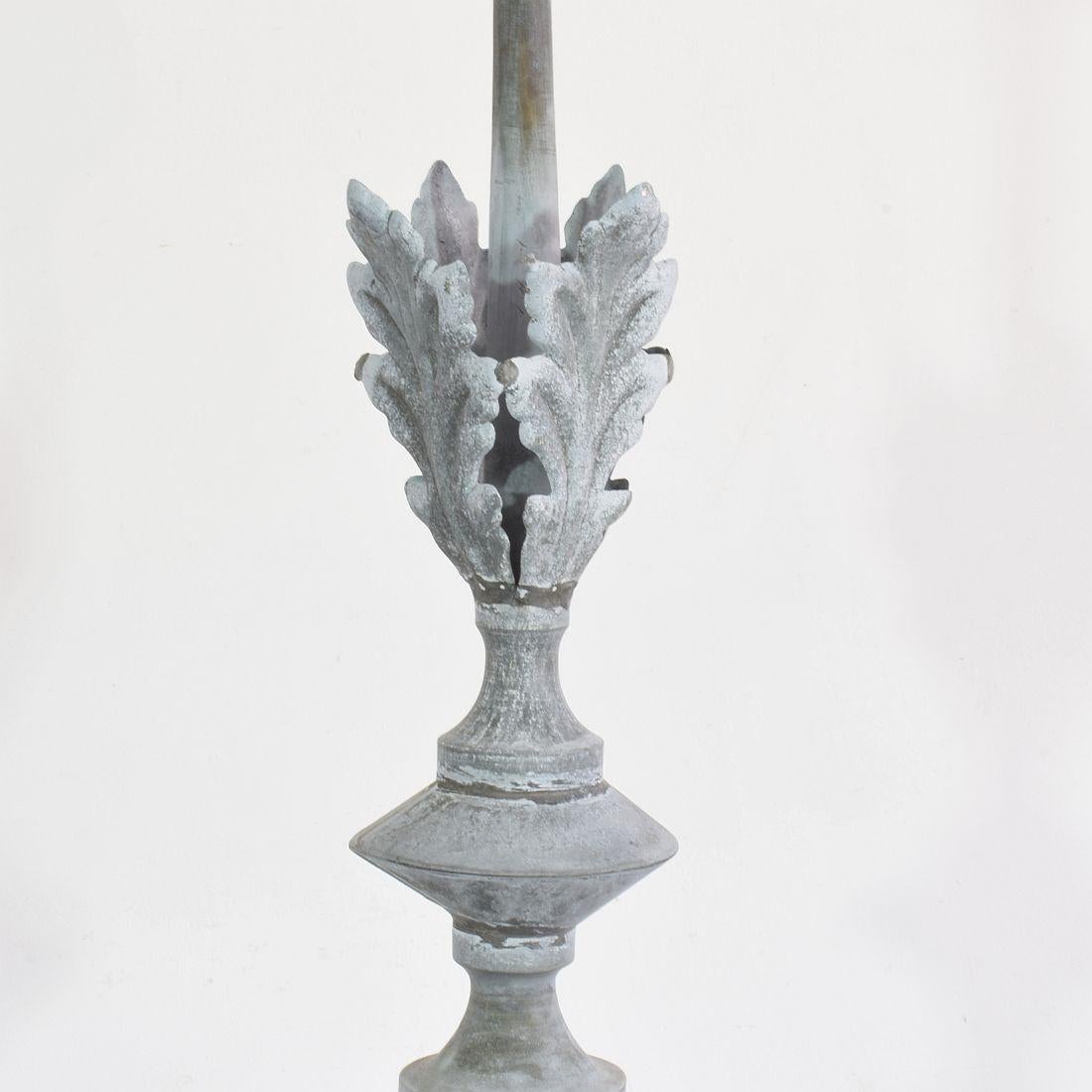 French 19th Century Zinc Roof Finial with a Dove 9