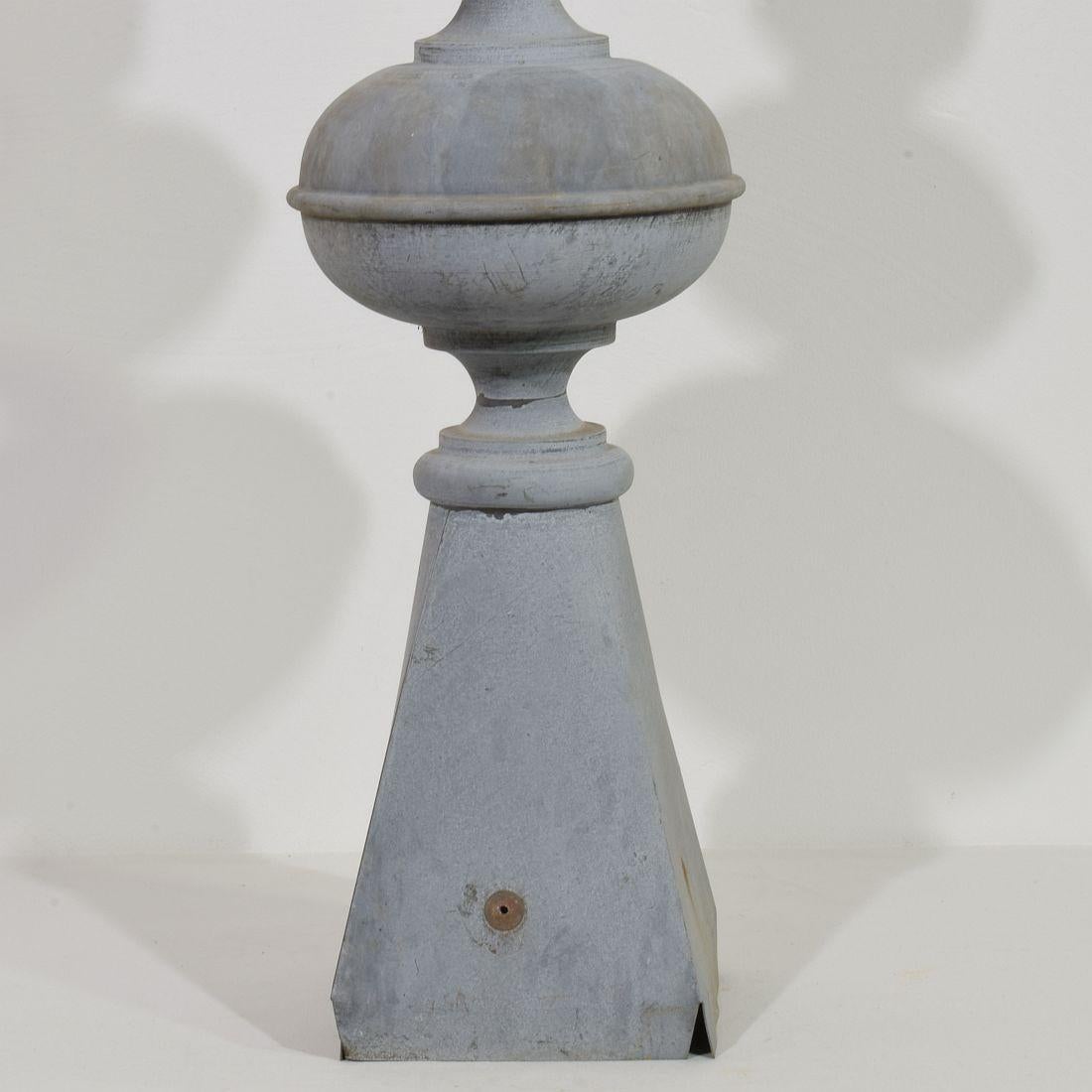 French 19th Century Zinc Roof Finial with a Dove 11