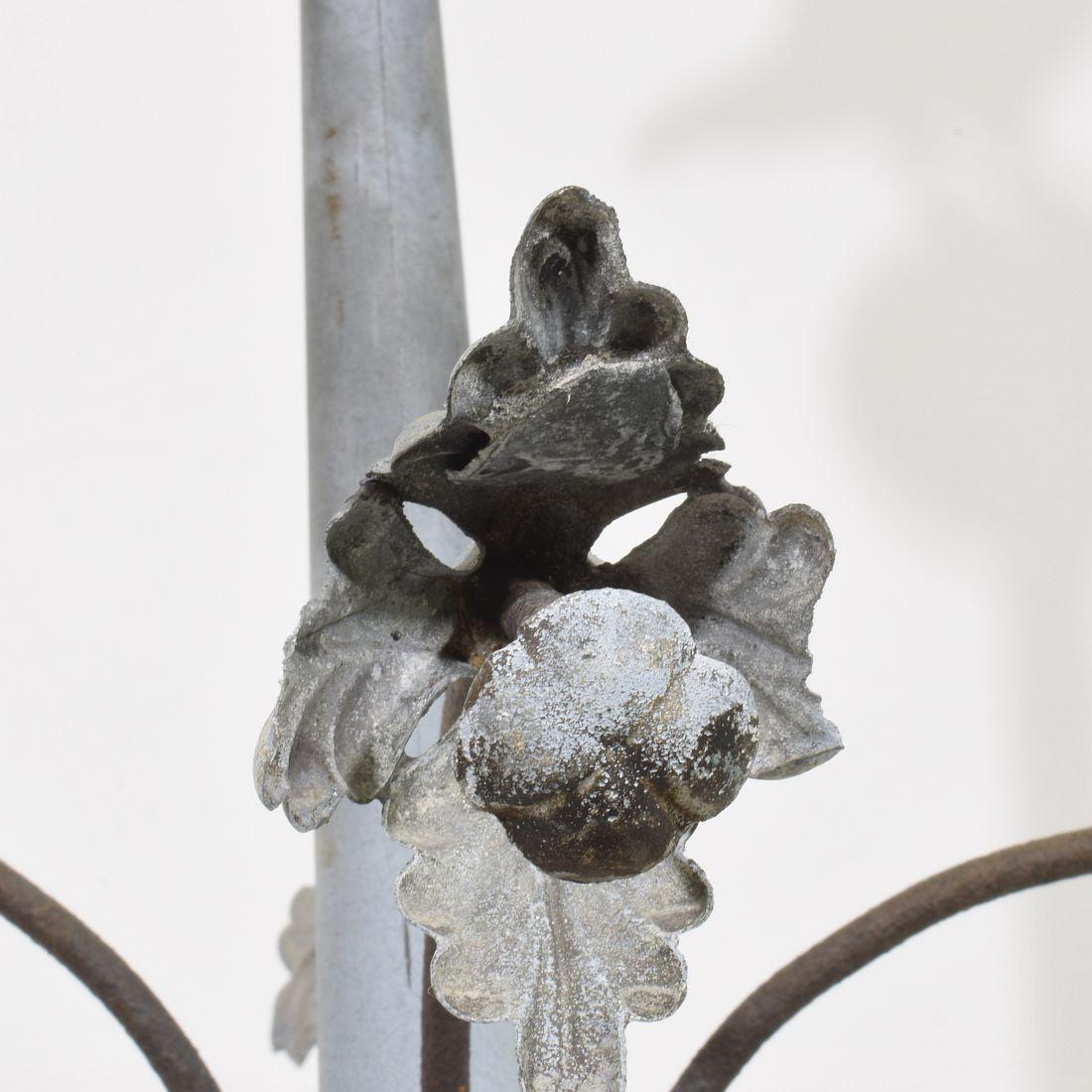 French 19th Century Zinc Roof Finial with a Dove 12