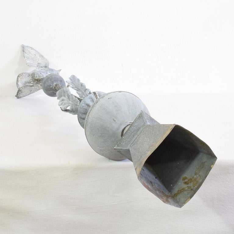 French 19th Century Zinc Roof Finial with a Dove at 1stDibs