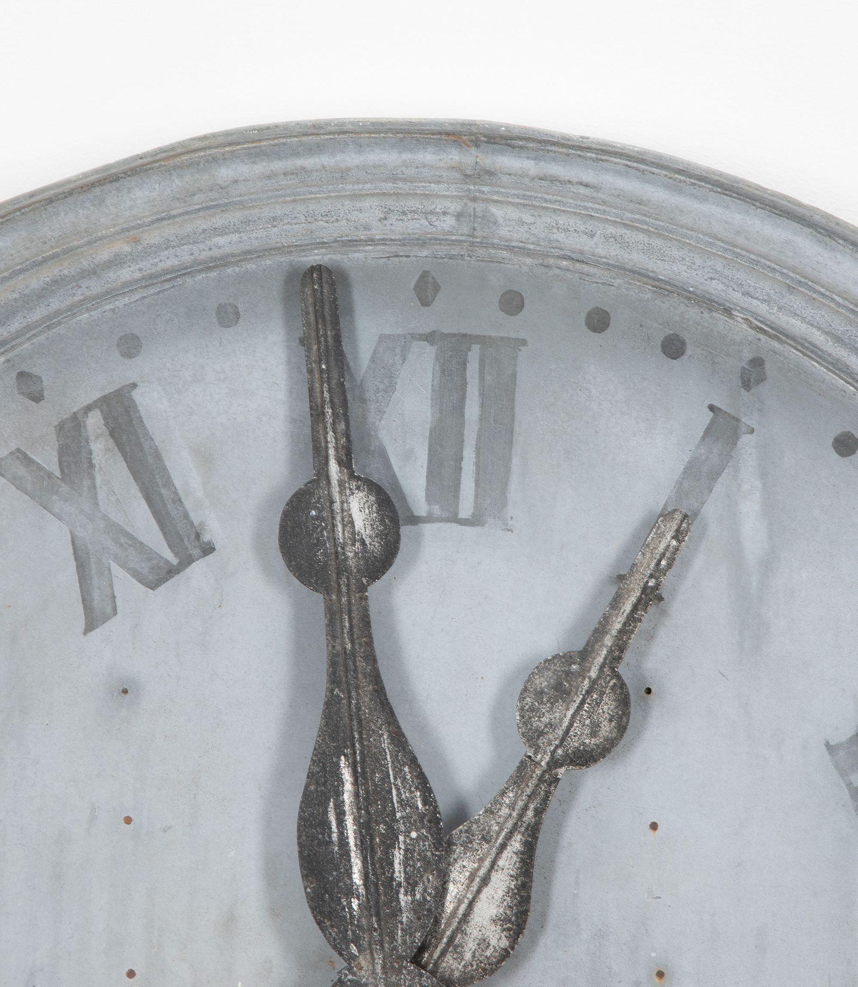 Mid-19th Century French 19th Century Zinc Tower Clock Face