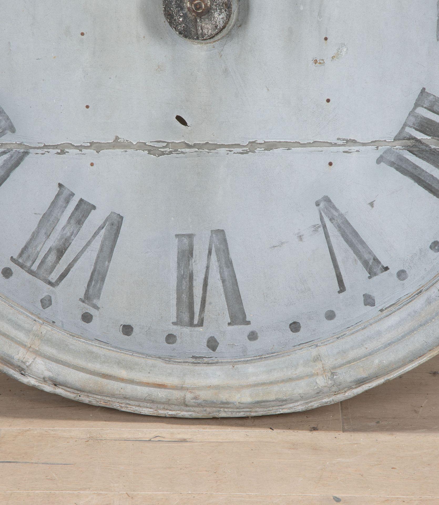 French 19th Century Zinc Tower Clock Face 2