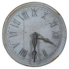 French 19th Century Zinc Tower Clock Face