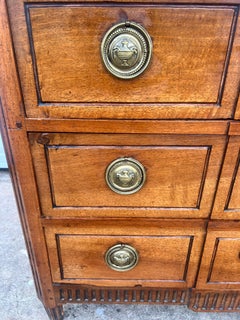 French 18th Century Louis XVI Walnut Château Period Chest of Drawers
