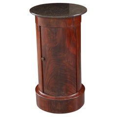 French 19th Pedestal Bedside Table