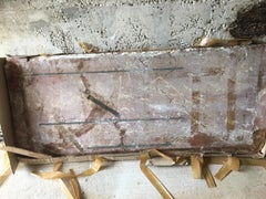 French 19th, Red and Gold Lacquered Console, Provence