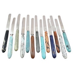 Antique French 19th Sterling Silver Knives