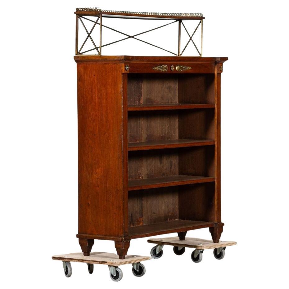 Libreria in mogano francese del XIX secolo in stile Empire Revival in vendita