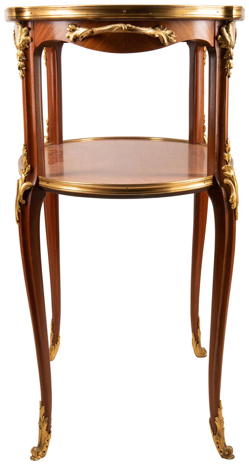 Louis XVI French 19th Century Two-Tier Étagère, Linke Influenced