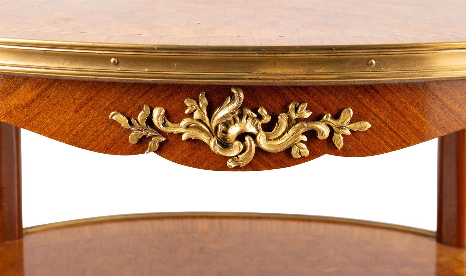 Veneer French 19th Century Two-Tier Étagère, Linke Influenced