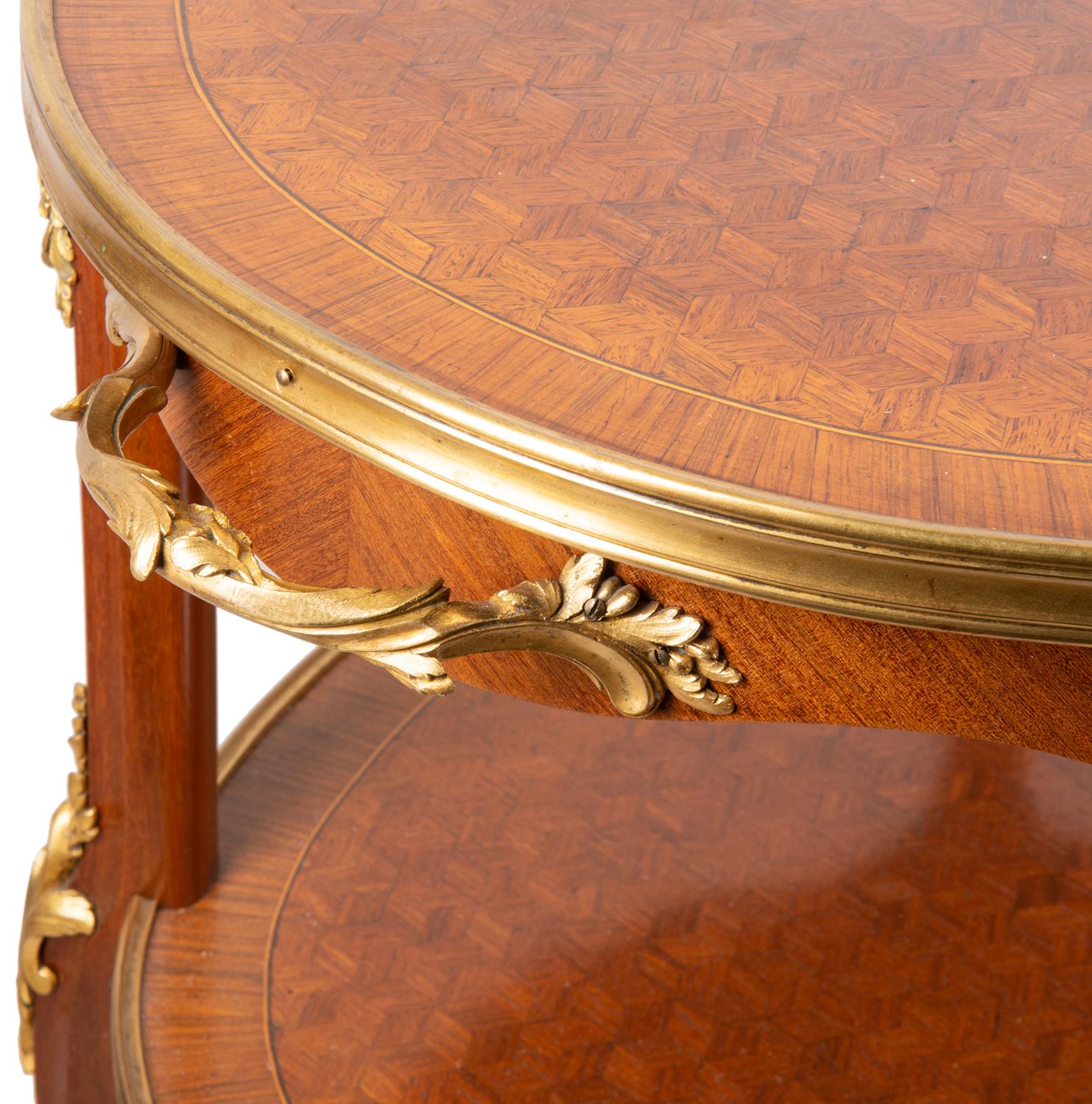 Mahogany French 19th Century Two-Tier Étagère, Linke Influenced